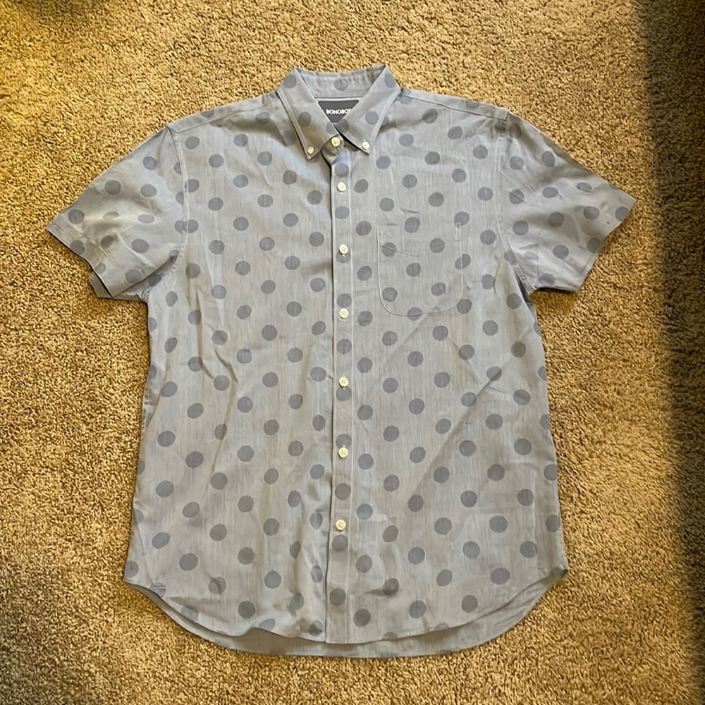 Bonobos Short Sleeve Button Down Shirt Medium